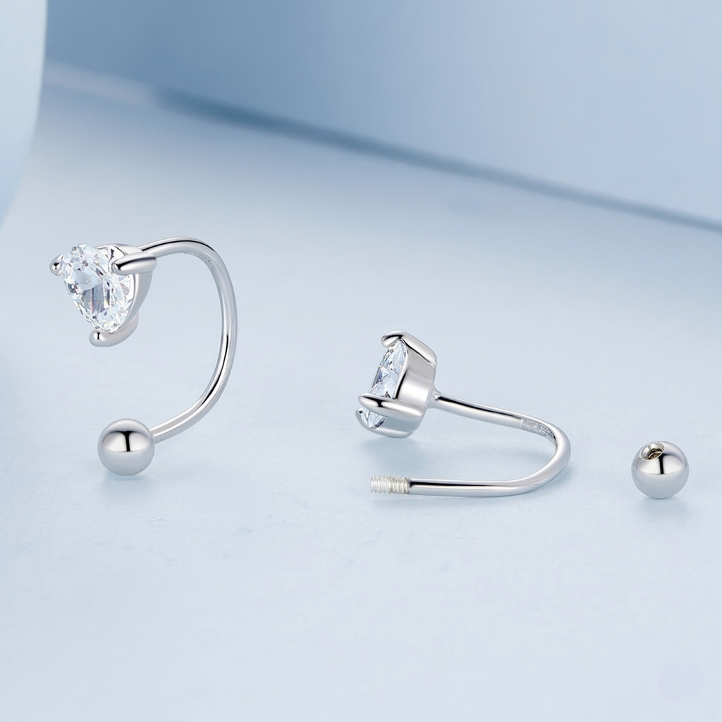 Helix Ball Back Earrings