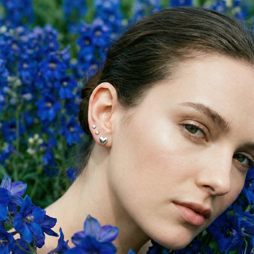 Amora Ball Back Earrings