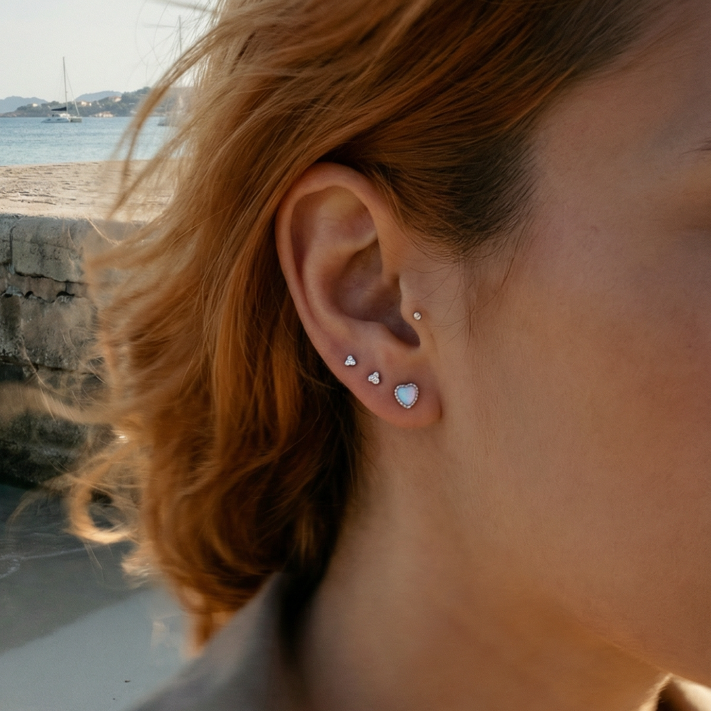 Aurora Ball Back Earrings