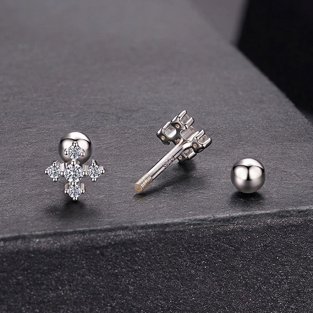 Stella Ball Back Earrings