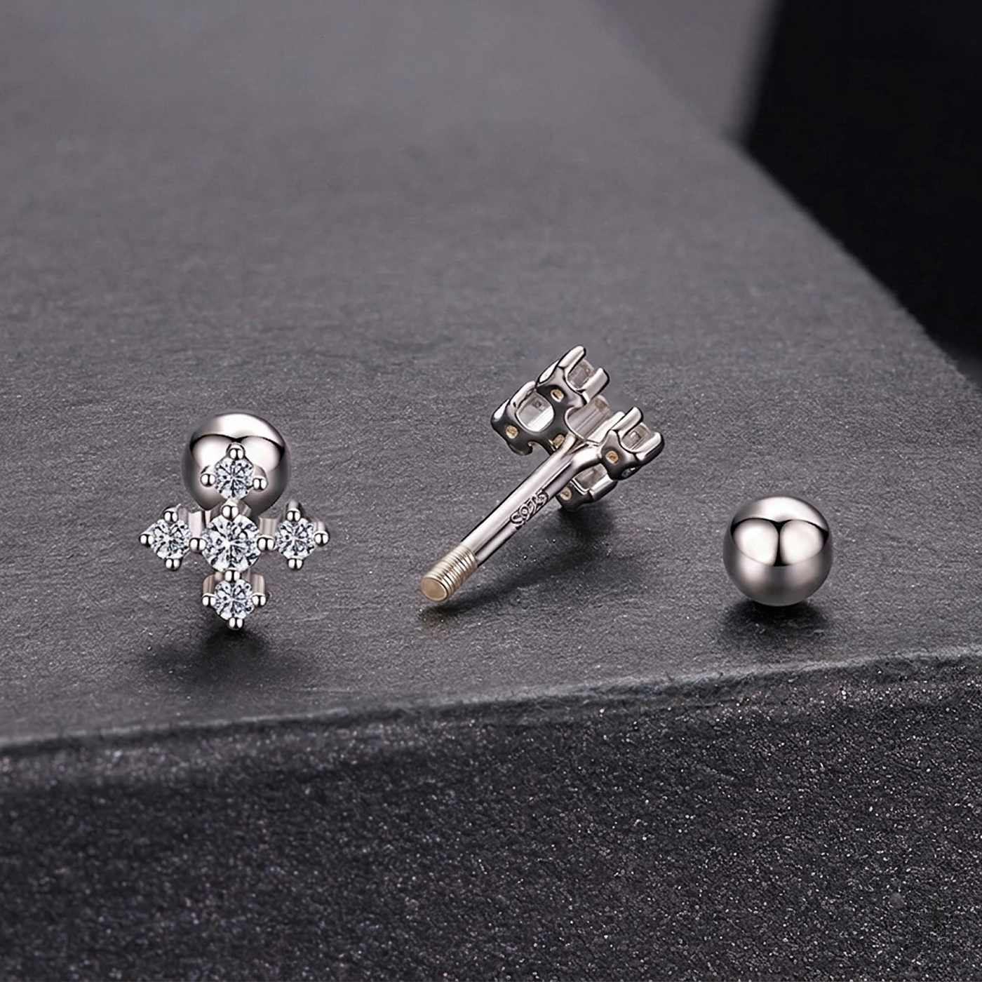Stella Ball Back Earrings