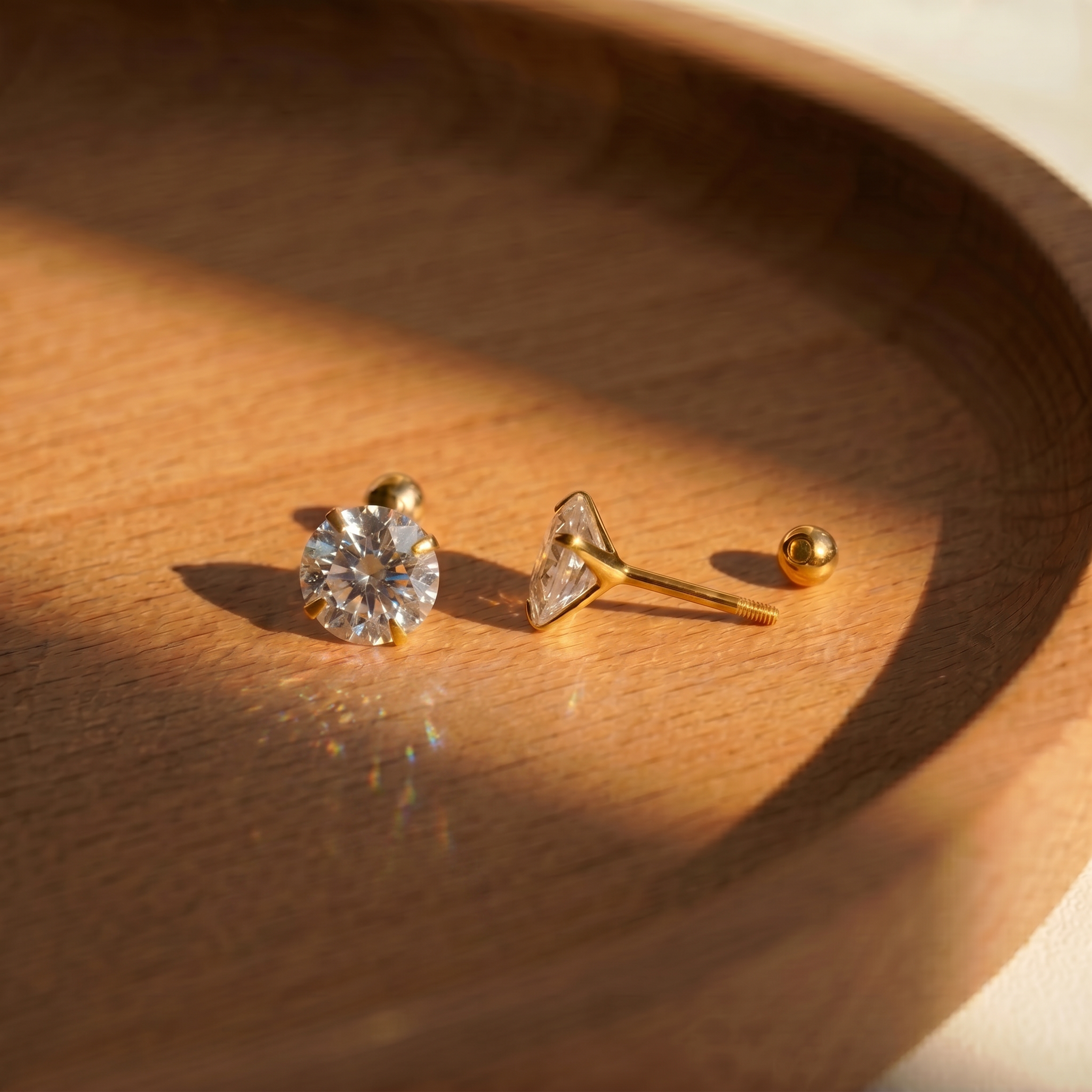 Diamora Ball Back Earrings