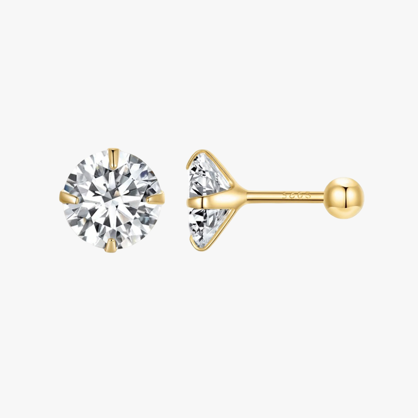 Diamora Ball Back Earrings